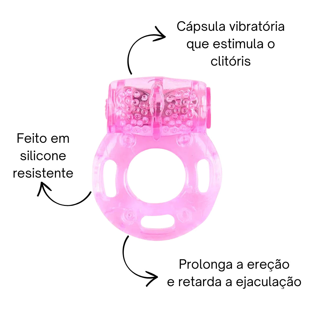 Kit Sex Shop Com Vibrador, Plug Anal, Masturbador Masculino, Anel Peniano Com 05 Itens