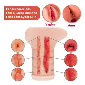 Masturbador Bunda Vagina Anus Penetrável Realístico