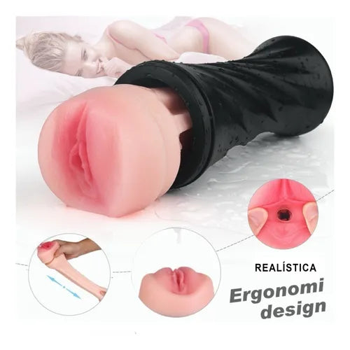 Kit Masturbador Bucetinha Vagina + Lubrificante Com Brinde