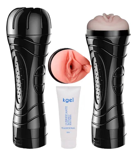 Kit Masturbador Bucetinha Vagina + Lubrificante Com Brinde