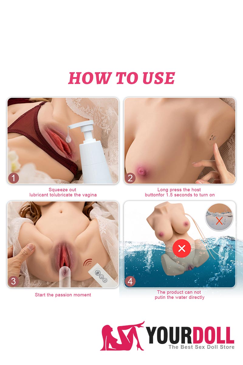 TORSO SEXUAL NINA SELVAGEM COM VAGINA DE SUCÇÃO AUTOMÁTICA