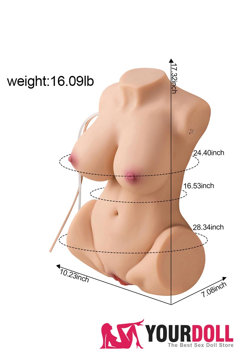 TORSO SEXUAL NINA SELVAGEM COM VAGINA DE SUCÇÃO AUTOMÁTICA